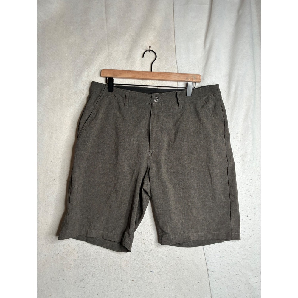 Volcom Surf & Turf Hybrid Shorts Mens 36 Brown Charcoal 4 Way Stretch Chino 4711